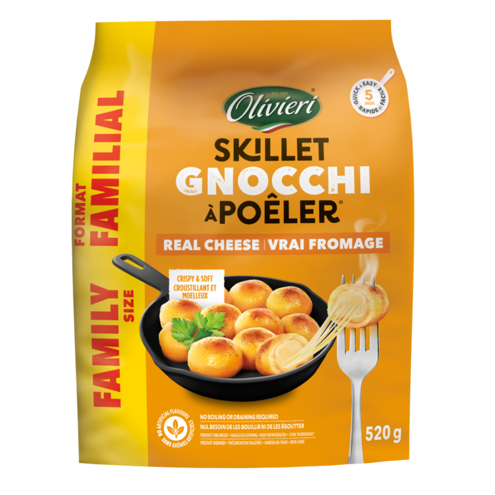 Skillet Cheese Gnocchi with Tomato Basil Sauce Olivieri®