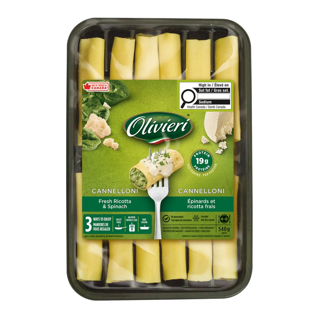 Olivieri Cannelloni Spinach Cheese