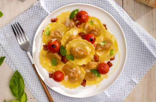 caprese-medallions-with-pancetta-and-cherry-tomatoes