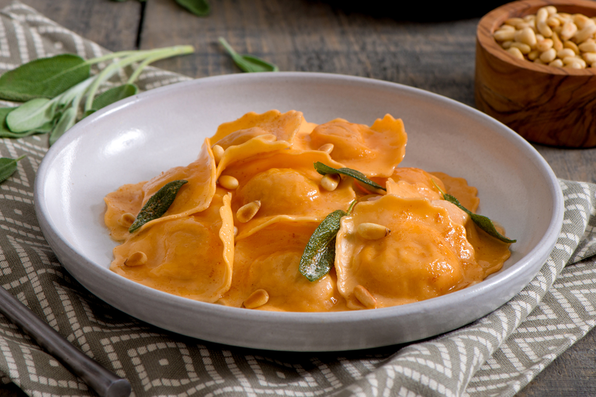 Butternut Squash Ravioli with Brown Butter and Sage