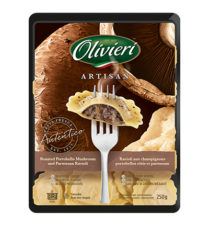 Olivieri Artisan® Roasted Portobello Mushroom and Parmesan Ravioli