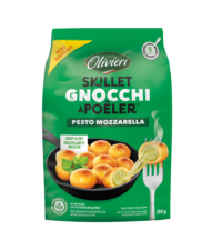 Gnocchis à poêler à la mozzarella et à la ricotta italiennes, à la crème et au pesto au basilic OlivieriMD