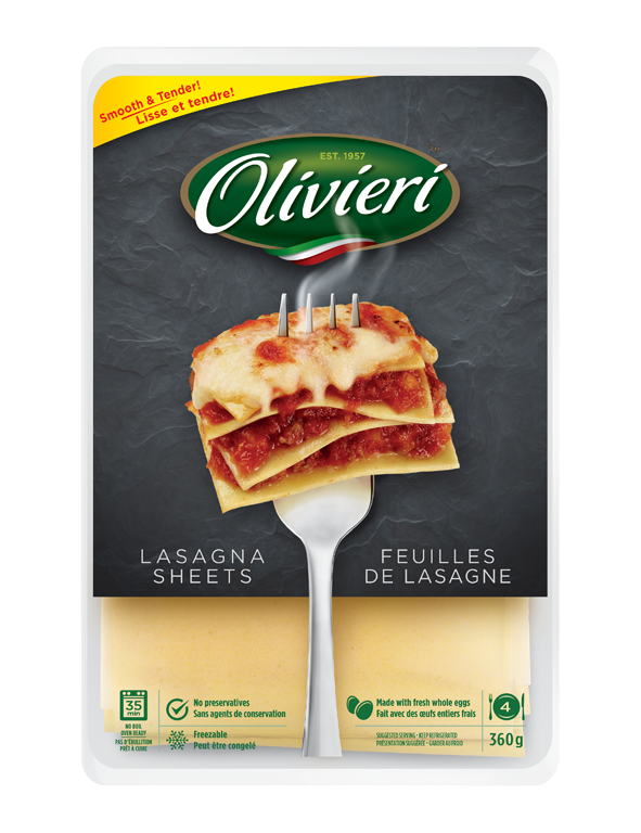 Our Products: Oven Ready Lasagna Sheets (Fresh Pasta) | Olivieri®