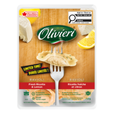 Olivieri® Fresh Ricotta & Lemon Ravioli